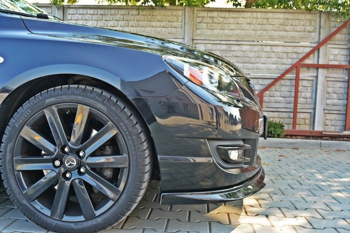 Front Ansatz für MAZDA 3 MPS MK1 (vor Facelift) schwarz Hochglanz