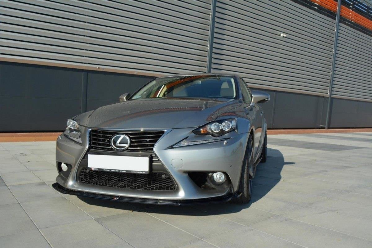Front Ansatz V.1 für Lexus IS Mk3 schwarz Hochglanz