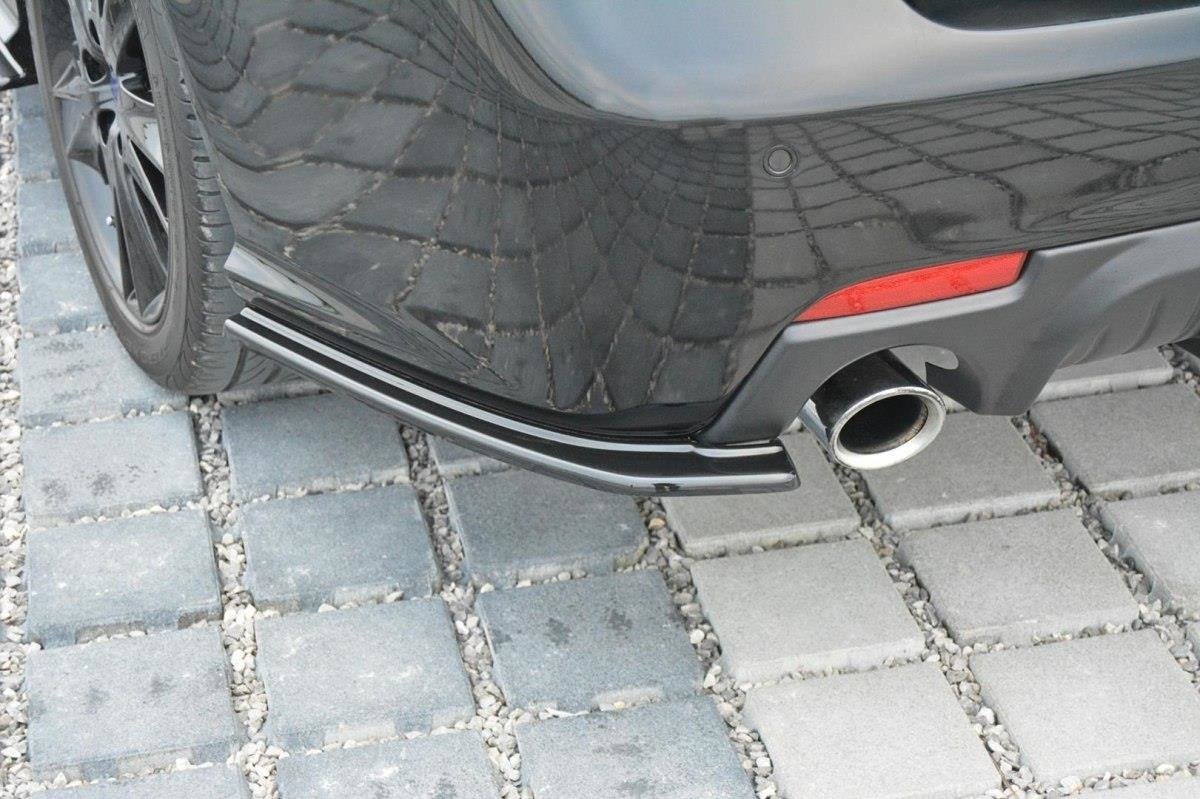 Heck Ansatz Flaps Diffusor für Saab 9-3 Aero Mk2 Facelift schwarz Hochglanz