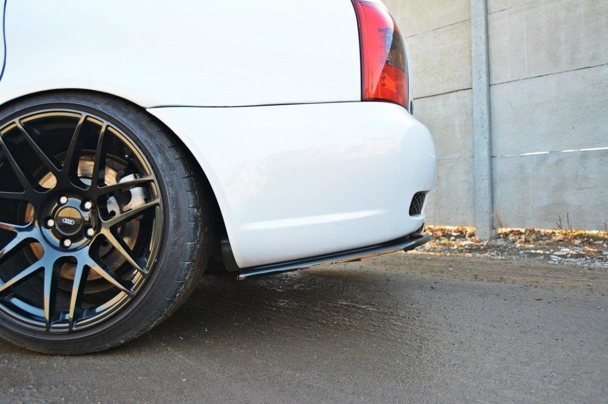Diffusor Heck Ansatz für AUDI RS4 B5 schwarz matt