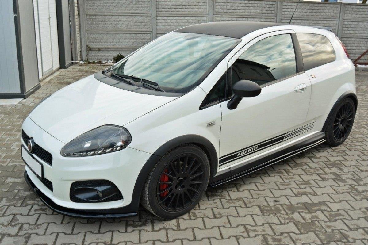 Seitenschweller Ansatz für FIAT GRANDE PUNTO ABARTH Carbon Look