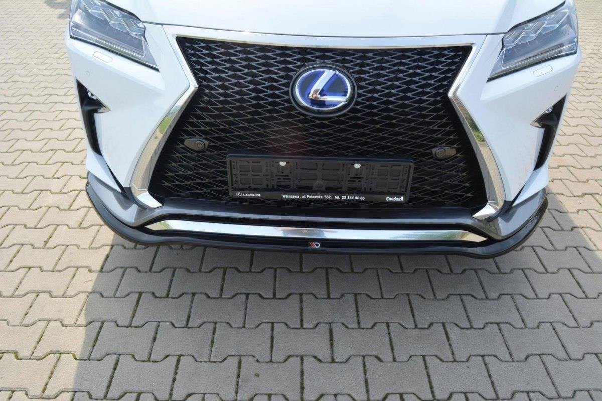 Front Ansatz V.1 für Lexus RX Mk4 F-Sport schwarz Hochglanz