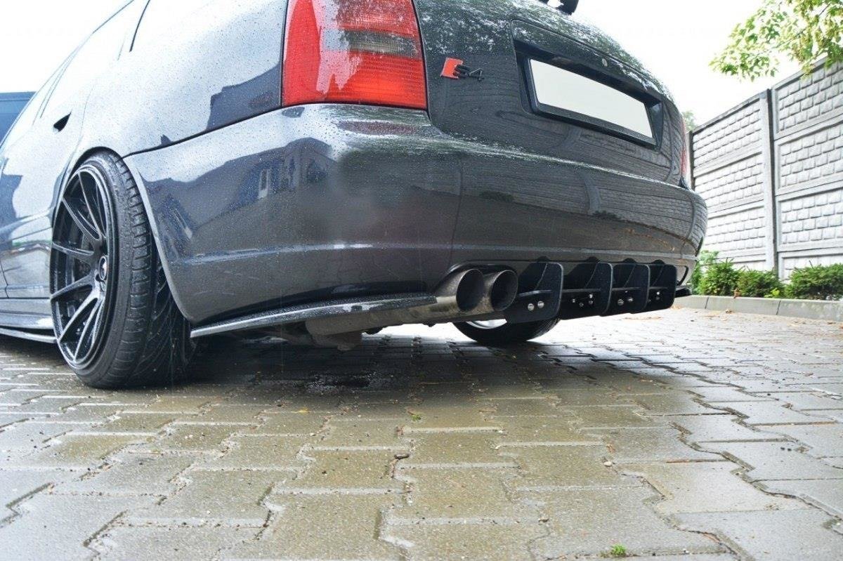 Diffusor Heck Ansatz für Heckschürze für AUDI S4 B5 Avant