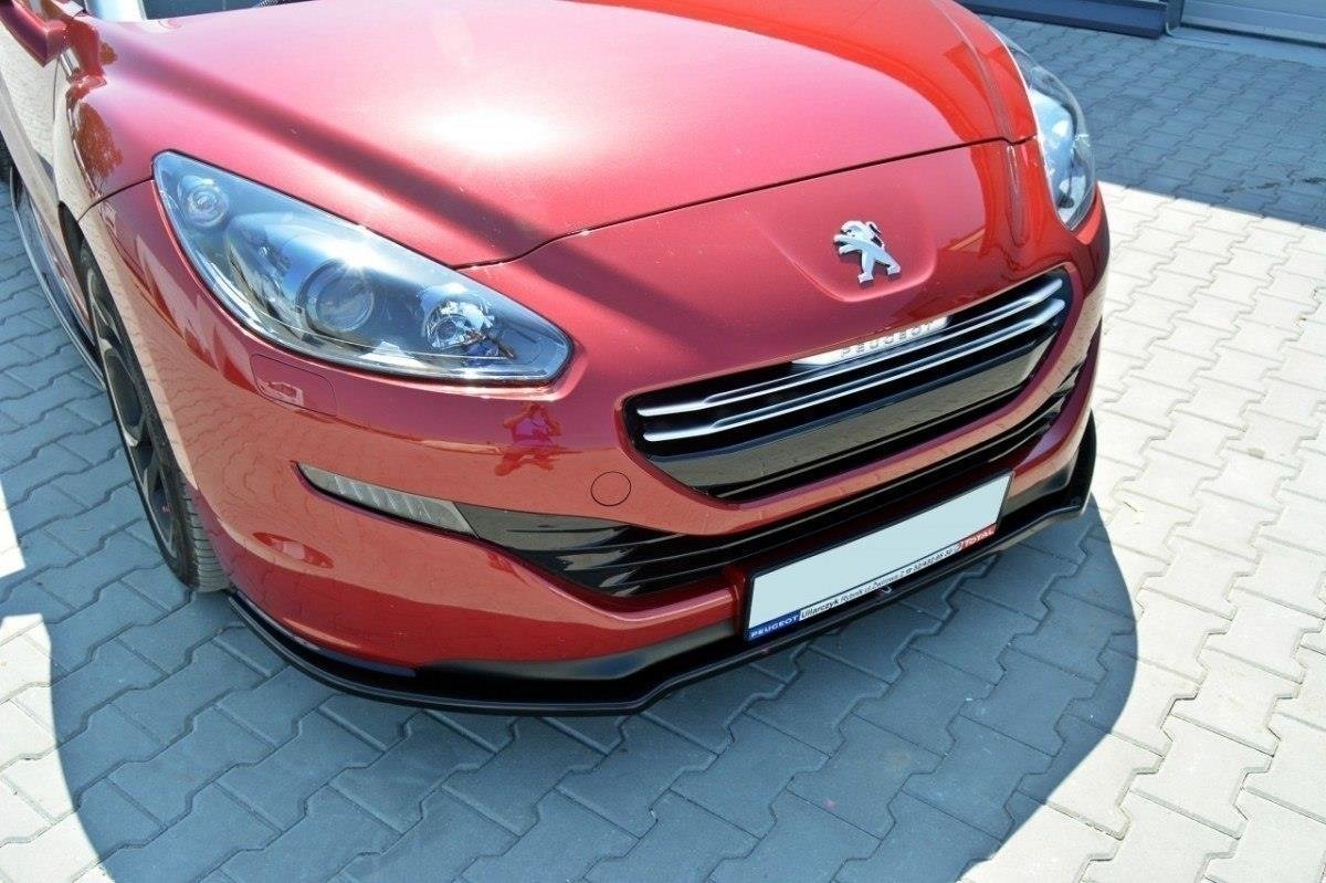 Front Ansatz V.1 für Peugeot RCZ Mk1 Facelift schwarz Hochglanz