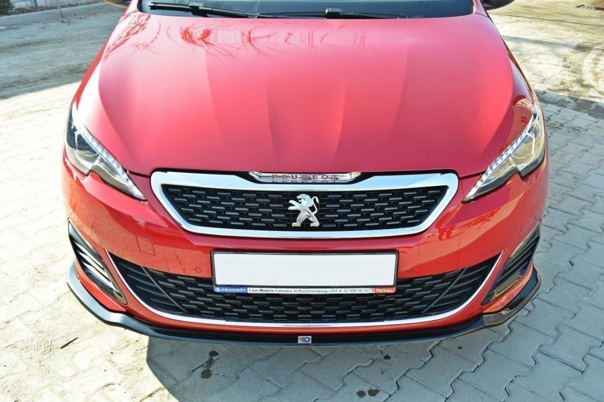 Front Ansatz für v.1 PEUGEOT 308 II GTI schwarz Hochglanz