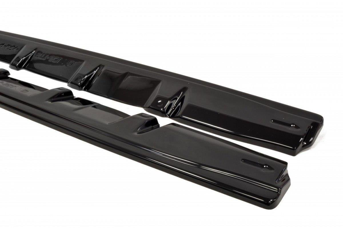 Seitenschweller Ansatz für V.1 für SUBARU WRX STI schwarz Hochglanz