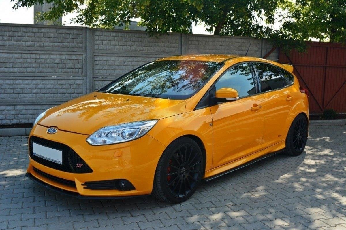 Front Ansatz für Ford Focus ST Mk3 (Cupra) schwarz Hochglanz