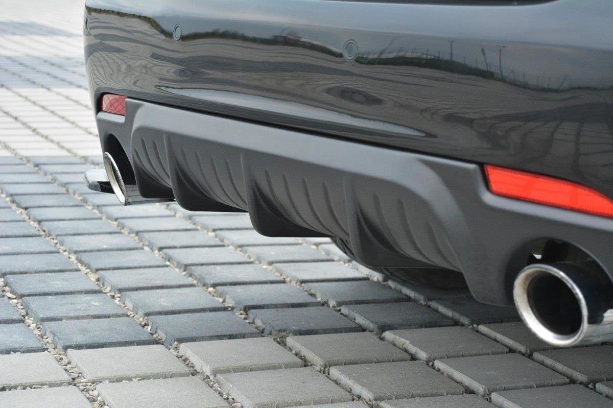 Diffusor Heck Ansatz für Saab 9-3 Aero Mk2 Facelift schwarz Hochglanz