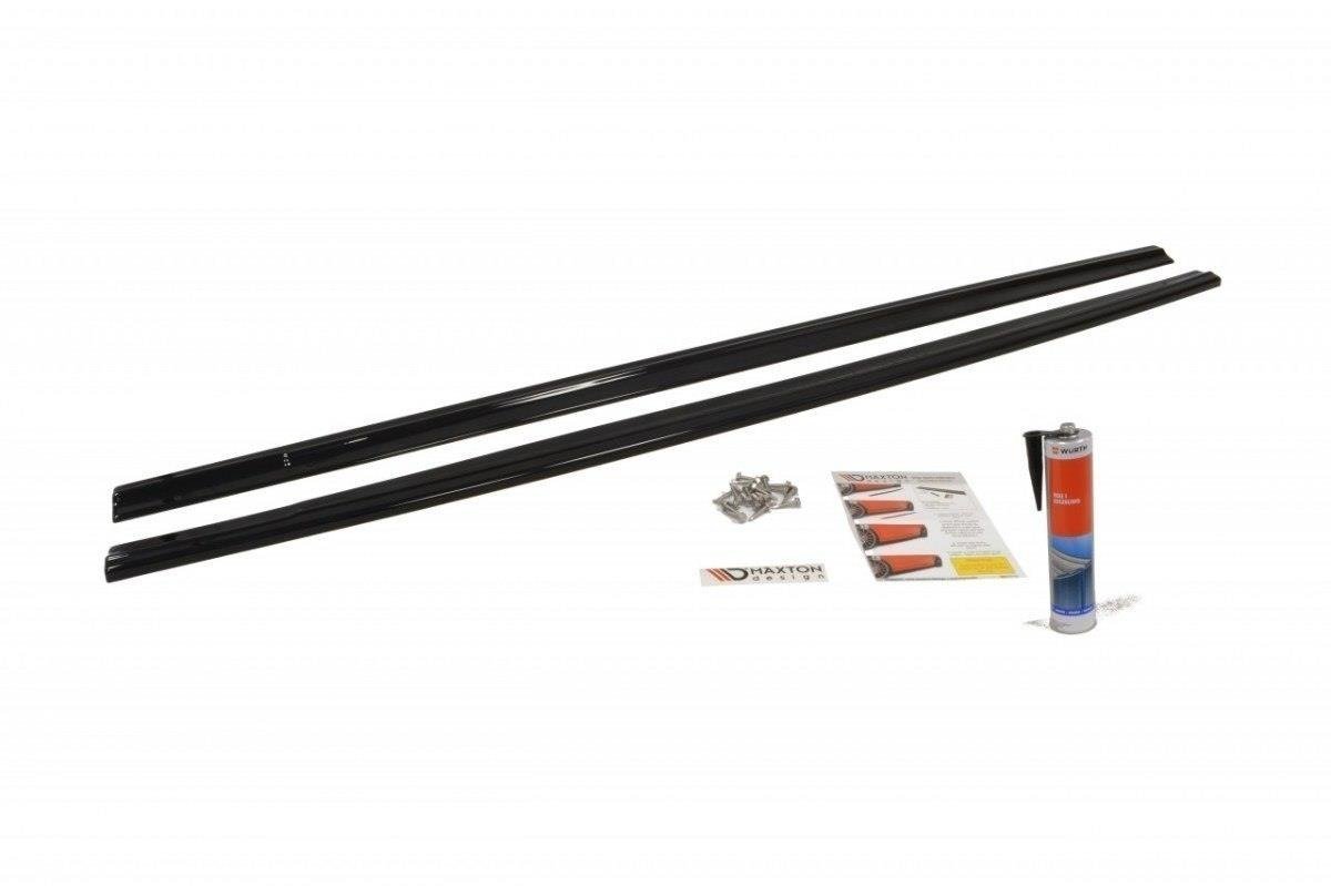 Seitenschweller Ansatz für Ford Focus ST Mk2 FL schwarz matt
