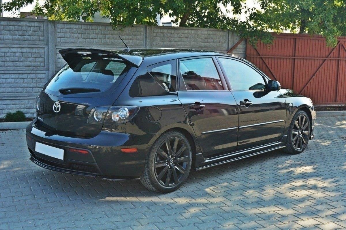 Heckansatz MAZDA 3 MPS MK1 PREFACE US-Spec Version schwarz Hochglanz