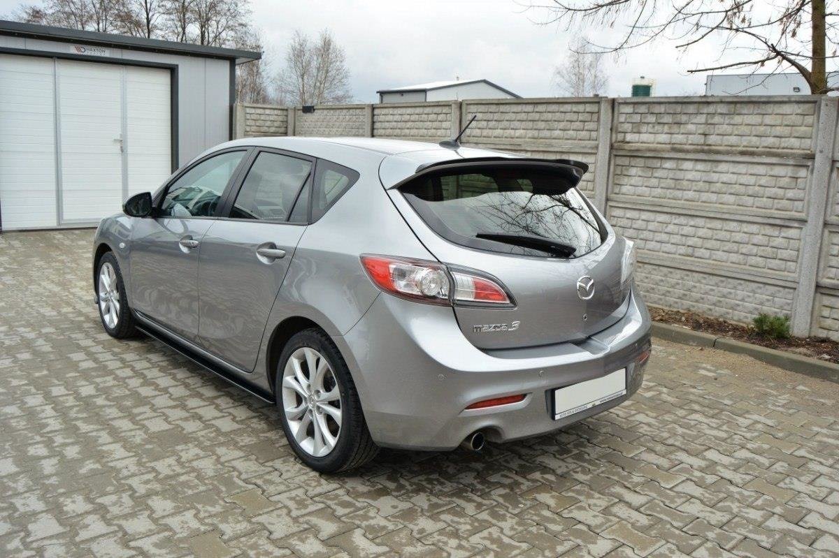 Seitenschweller Ansatz für MAZDA 3 MK2 SPORT (vor Facelift) schwarz Hochglanz