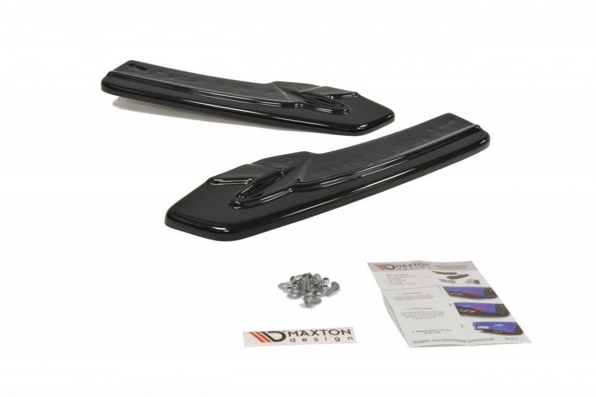 Heck Ansatz Flaps Diffusor für AUDI A5 S-LINE Facelift schwarz Hochglanz