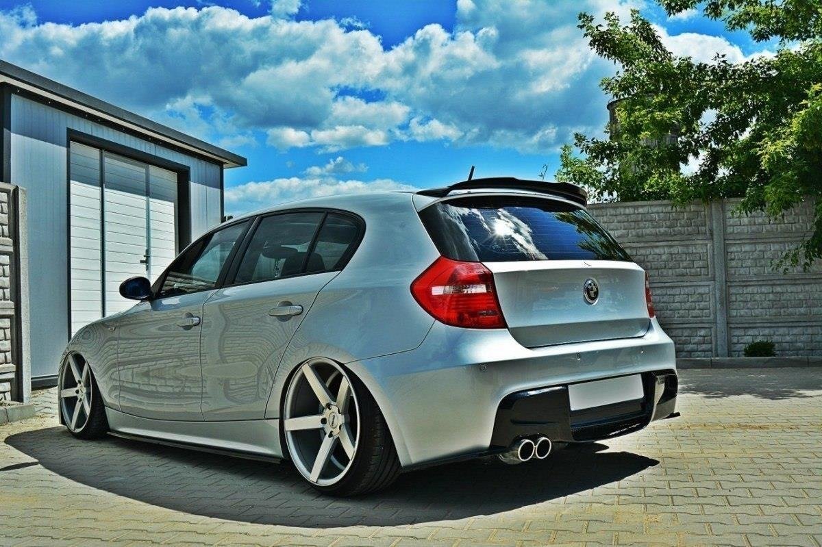 Seitenschweller Ansatz für BMW 1er E87 schwarz Hochglanz