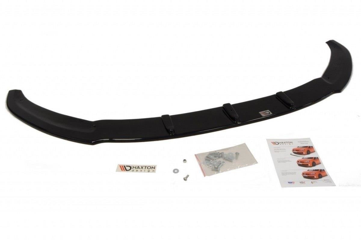 Front Ansatz für (RS Look Stoßstange) Ford Fiesta Mk7 schwarz Hochglanz