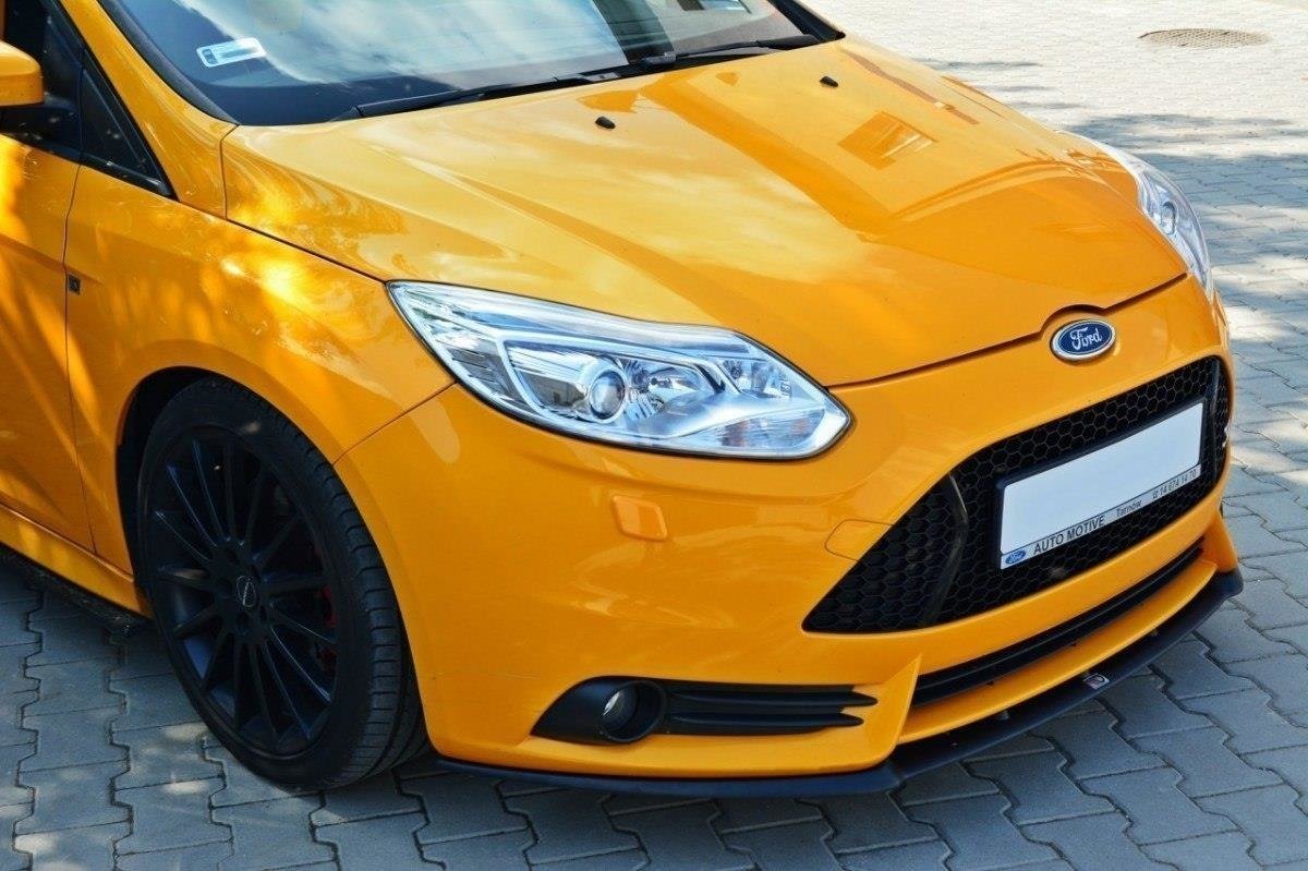 Front Ansatz für Ford Focus ST Mk3 (Cupra) schwarz Hochglanz