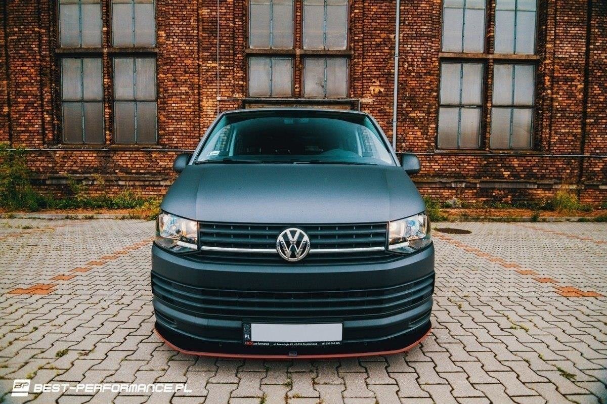 VOLKSWAGEN T6 Front Ansatz für v.1 schwarz Hochglanz