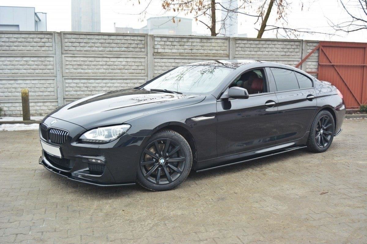 Seitenschweller Ansatz für BMW 6er Gran Coupé M Paket schwarz matt