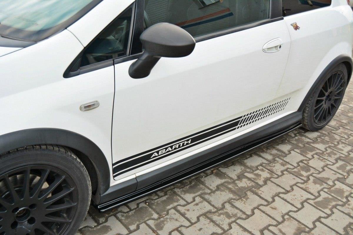 Seitenschweller Ansatz für FIAT GRANDE PUNTO ABARTH Carbon Look