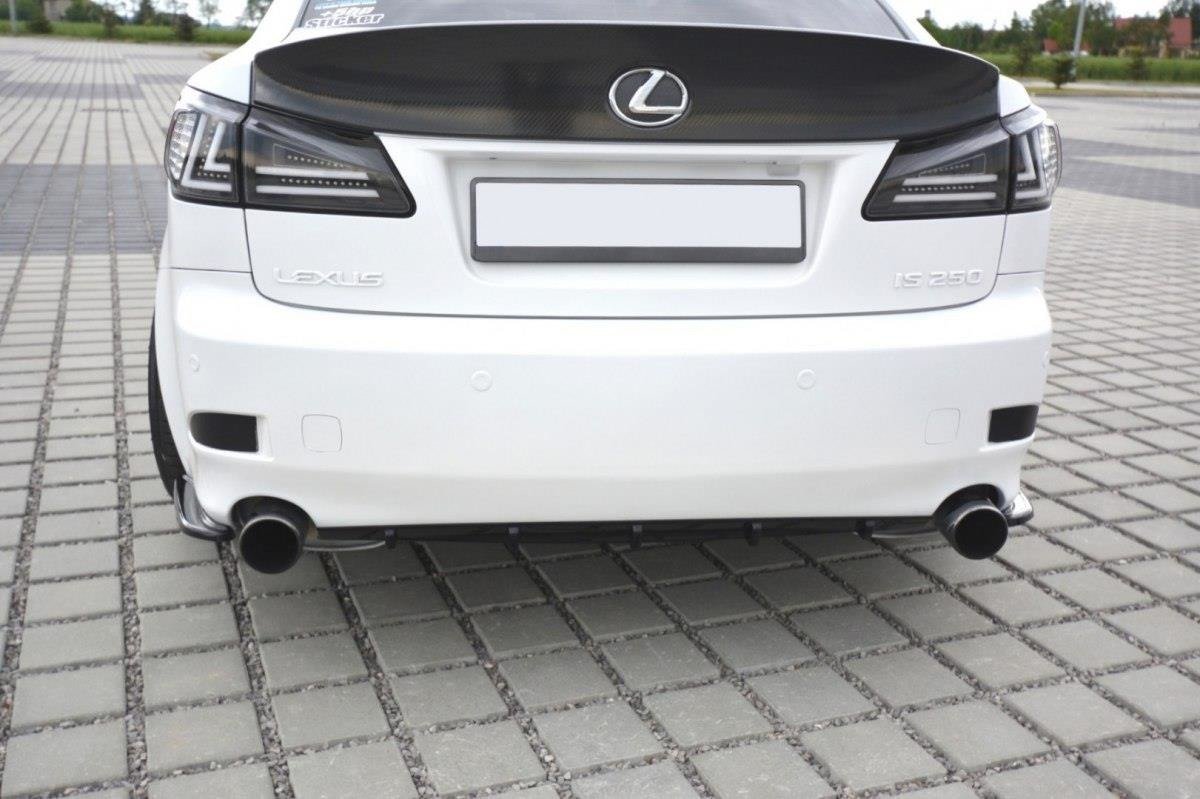 Diffusor Heck Ansatz für Lexus IS Mk2 schwarz Hochglanz