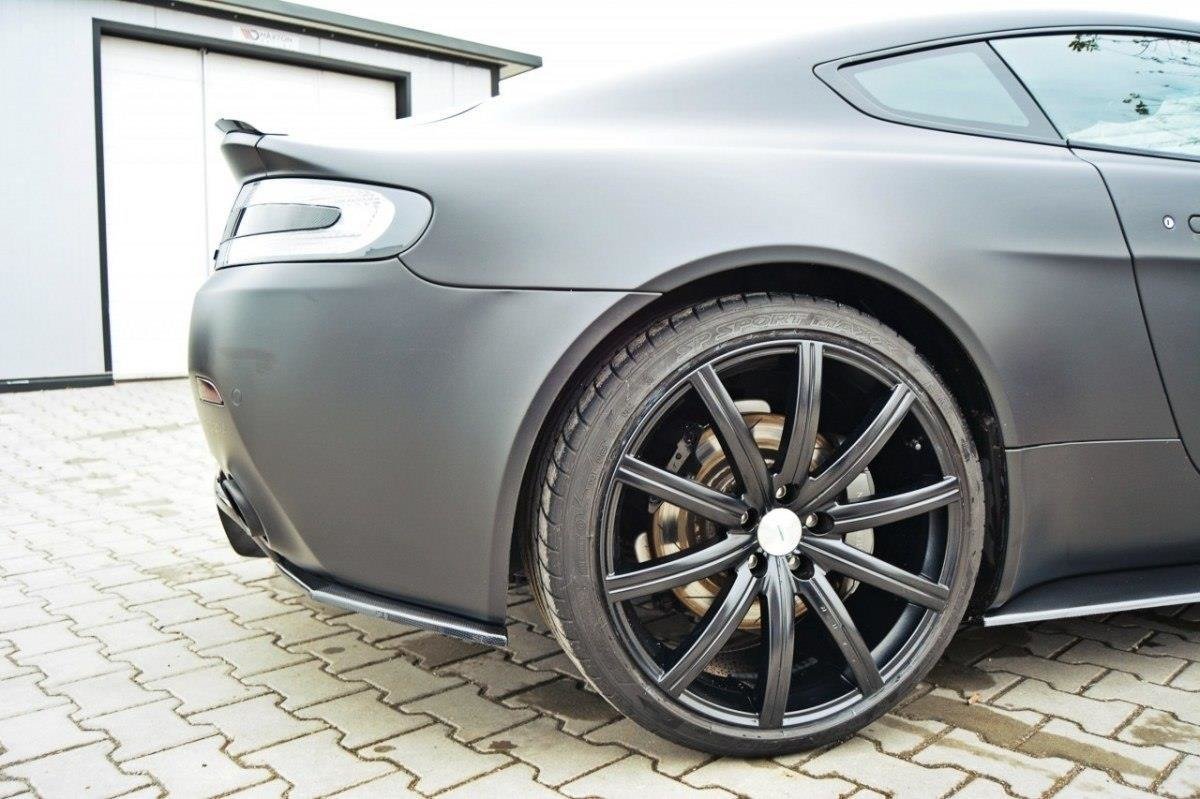Heck Ansatz Flaps Diffusor für ASTON MARTIN V8 VANTAGE schwarz matt