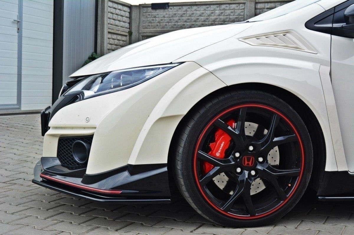 Front Ansatz für v.1 HONDA CIVIC IX TYPE R schwarz Hochglanz