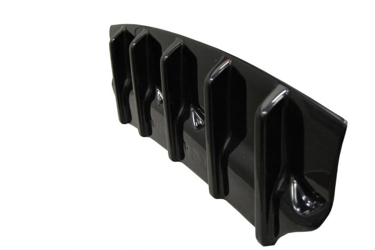 Diffusor Heck Ansatz für Lexus IS Mk3 Facelift T schwarz Hochglanz