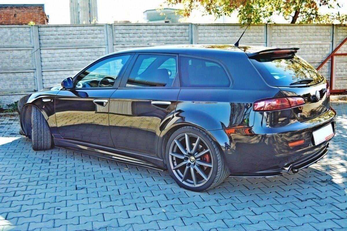 Spoiler CAP für ALFA ROMEO 159 Sportwagon schwarz Hochglanz