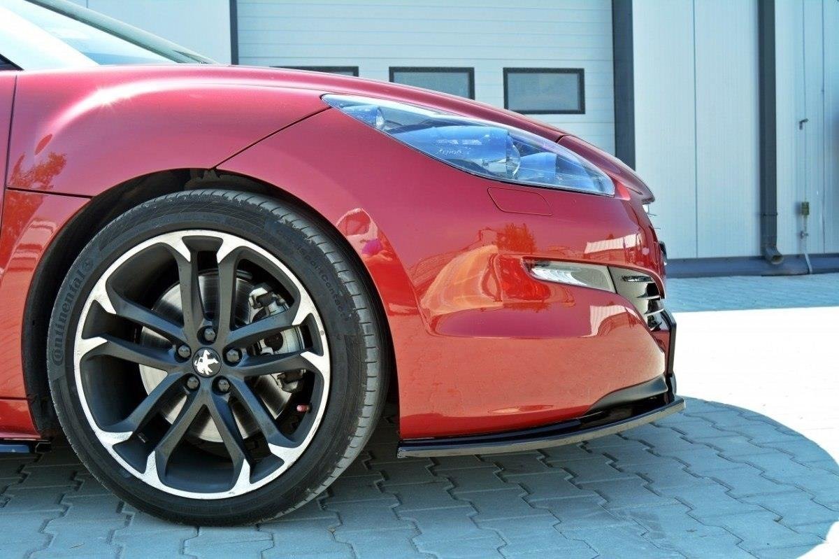 Front Ansatz V.1 für Peugeot RCZ Mk1 Facelift schwarz Hochglanz