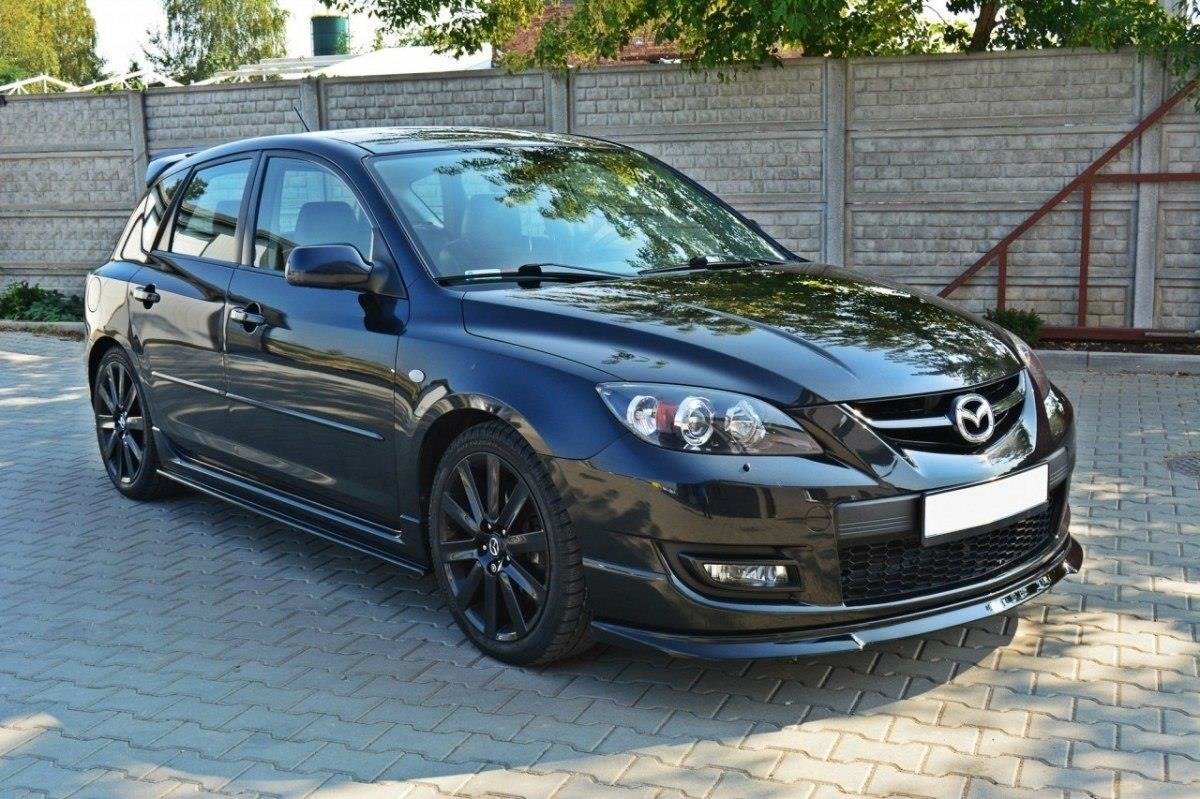 Front Ansatz für MAZDA 3 MPS MK1 (vor Facelift) schwarz Hochglanz