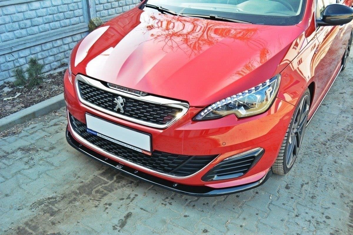 Front Ansatz für v.2 PEUGEOT 308 II GTI schwarz Hochglanz