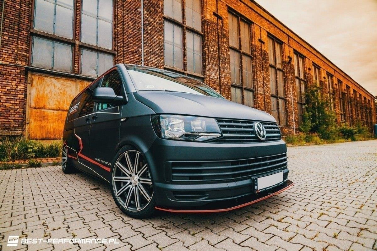 VOLKSWAGEN T6 Front Ansatz für v.1 schwarz Hochglanz