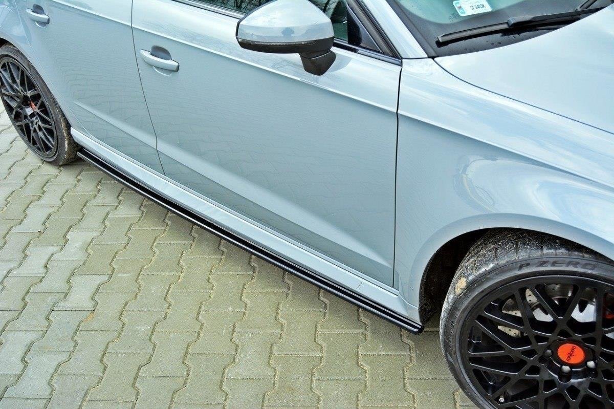 Seitenschweller Ansatz für Audi RS3 8V Sportback schwarz Hochglanz