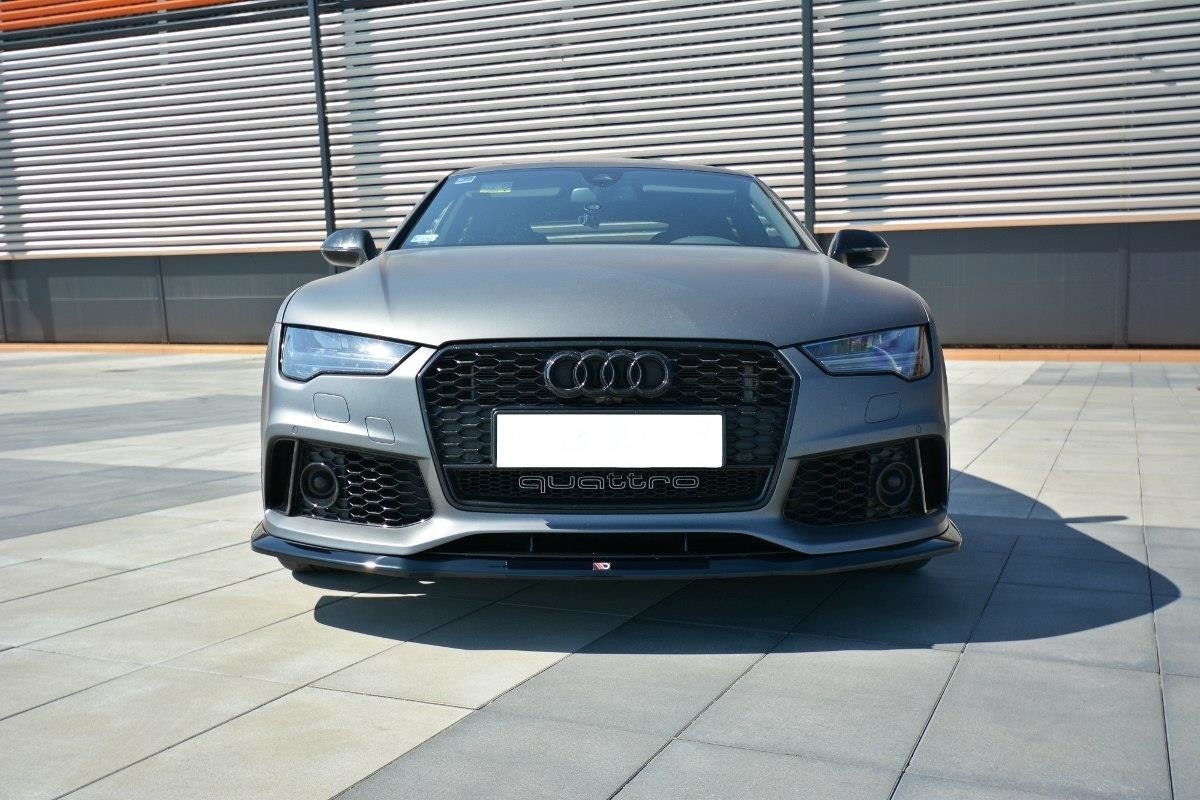 Front Ansatz V.2 für Audi RS7 C7 schwarz Hochglanz