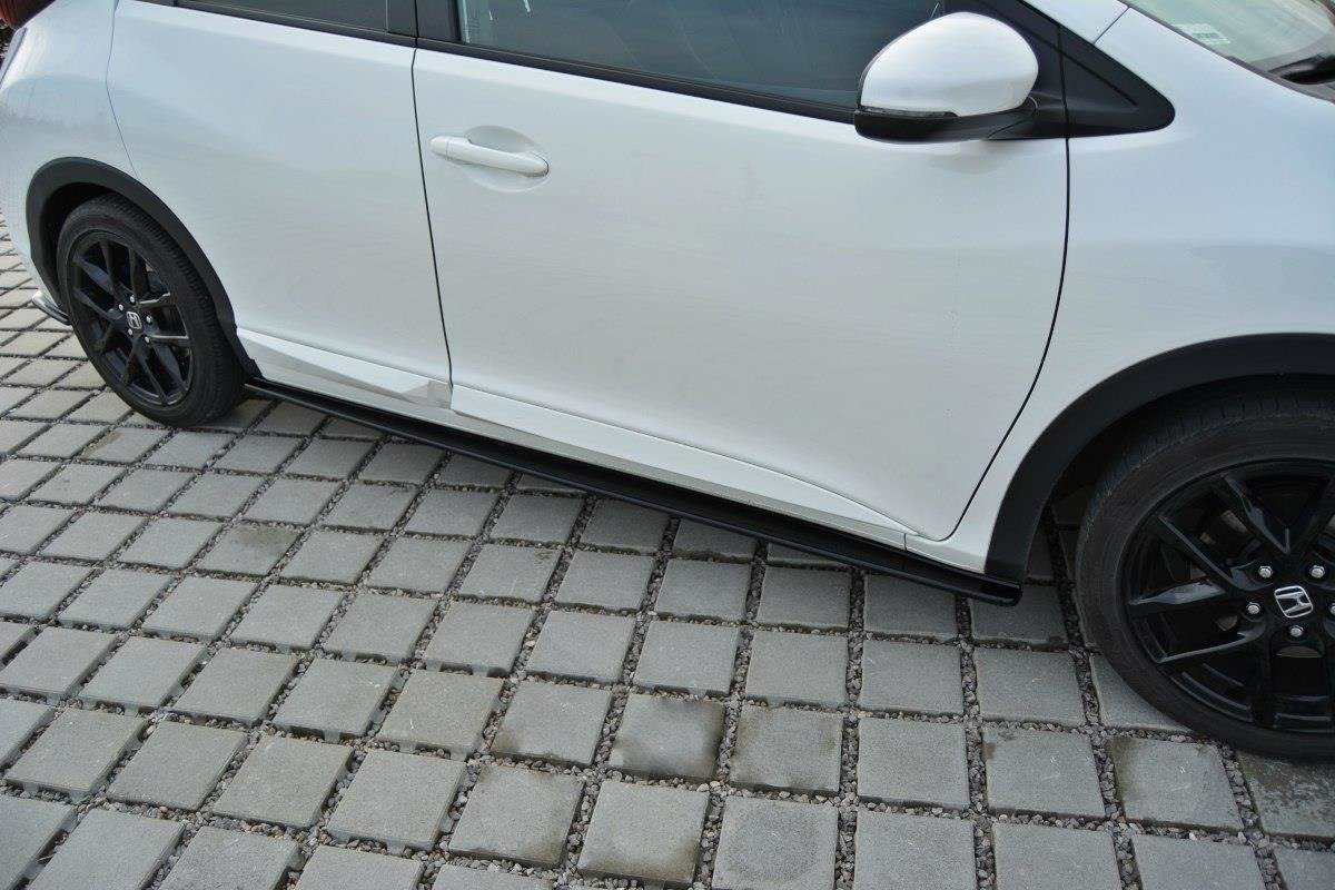 Seitenschweller Ansatz für Honda Civic Mk9 schwarz Hochglanz
