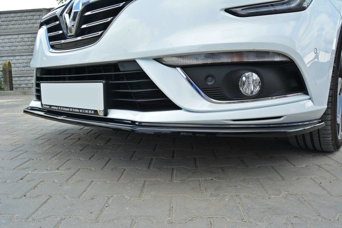 Front Ansatz V.1 für Renault Megane Mk4 Hatchback schwarz Hochglanz