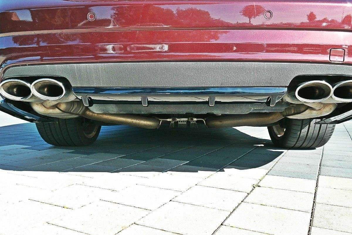 Diffusor Heck Ansatz für Mercedes CLS C219 55AMG schwarz Hochglanz