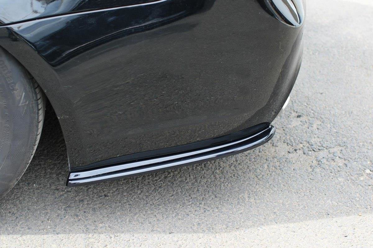 Heck Ansatz Flaps Diffusor für BMW 3er Limousine / Touring M-Paket E90 / E91 Facelift schwarz Hochglanz