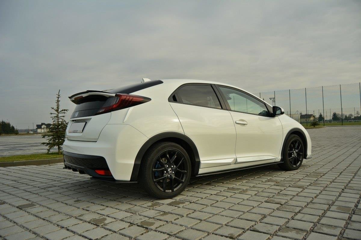 Spoiler CAP für Honda Civic Mk9 Facelift schwarz Hochglanz