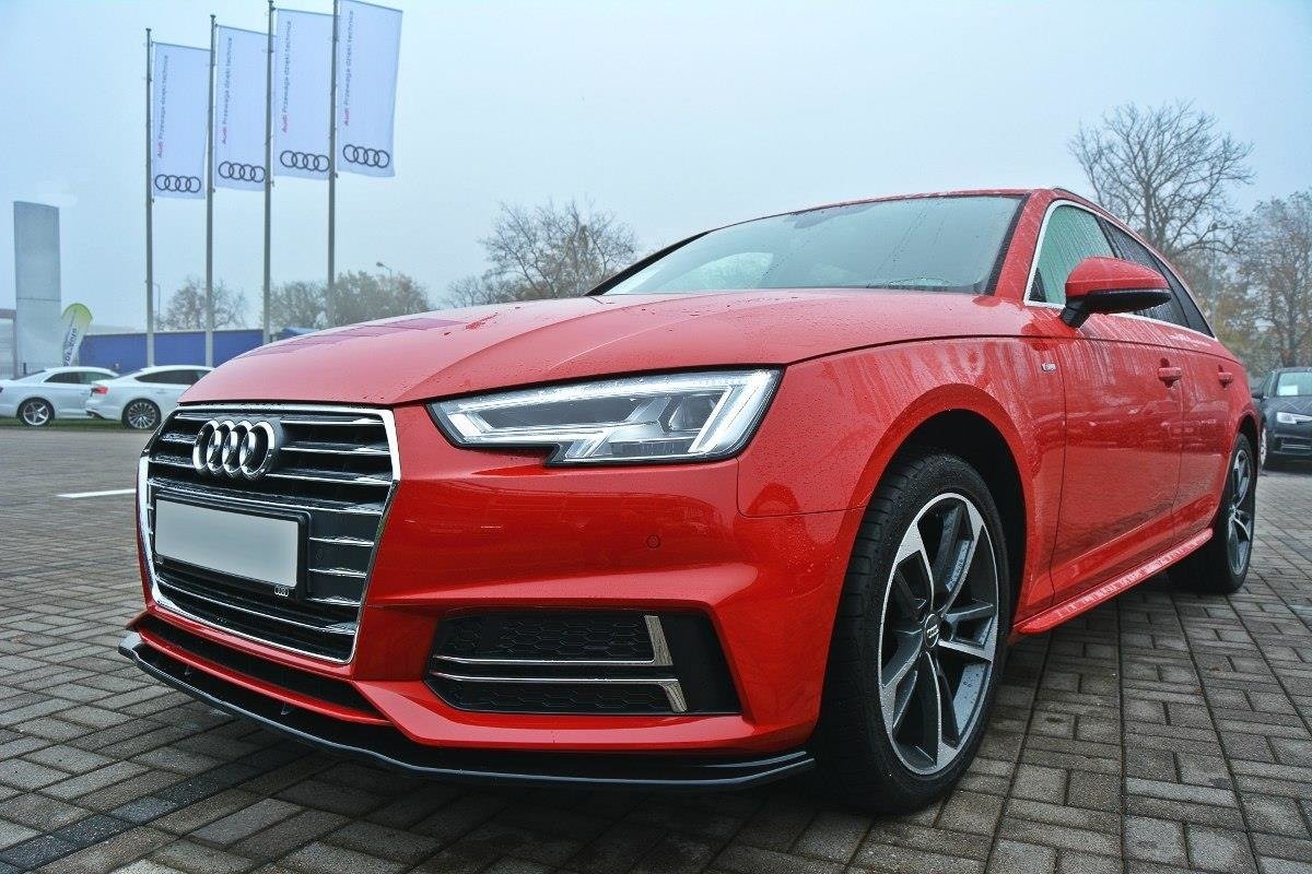 Front Ansatz V.2 für Audi S4 / A4 S-Line B9 schwarz Hochglanz