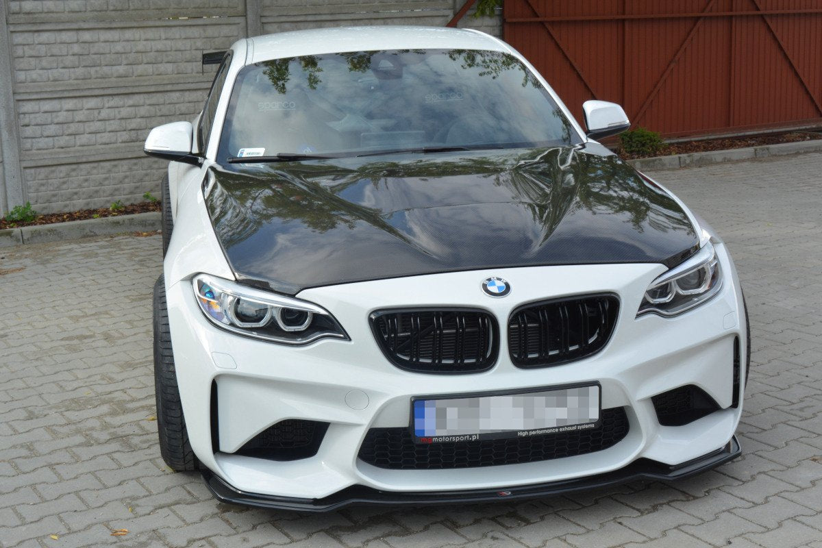 Front Ansatz für BMW M2 (F87) COUPÉ schwarz Hochglanz