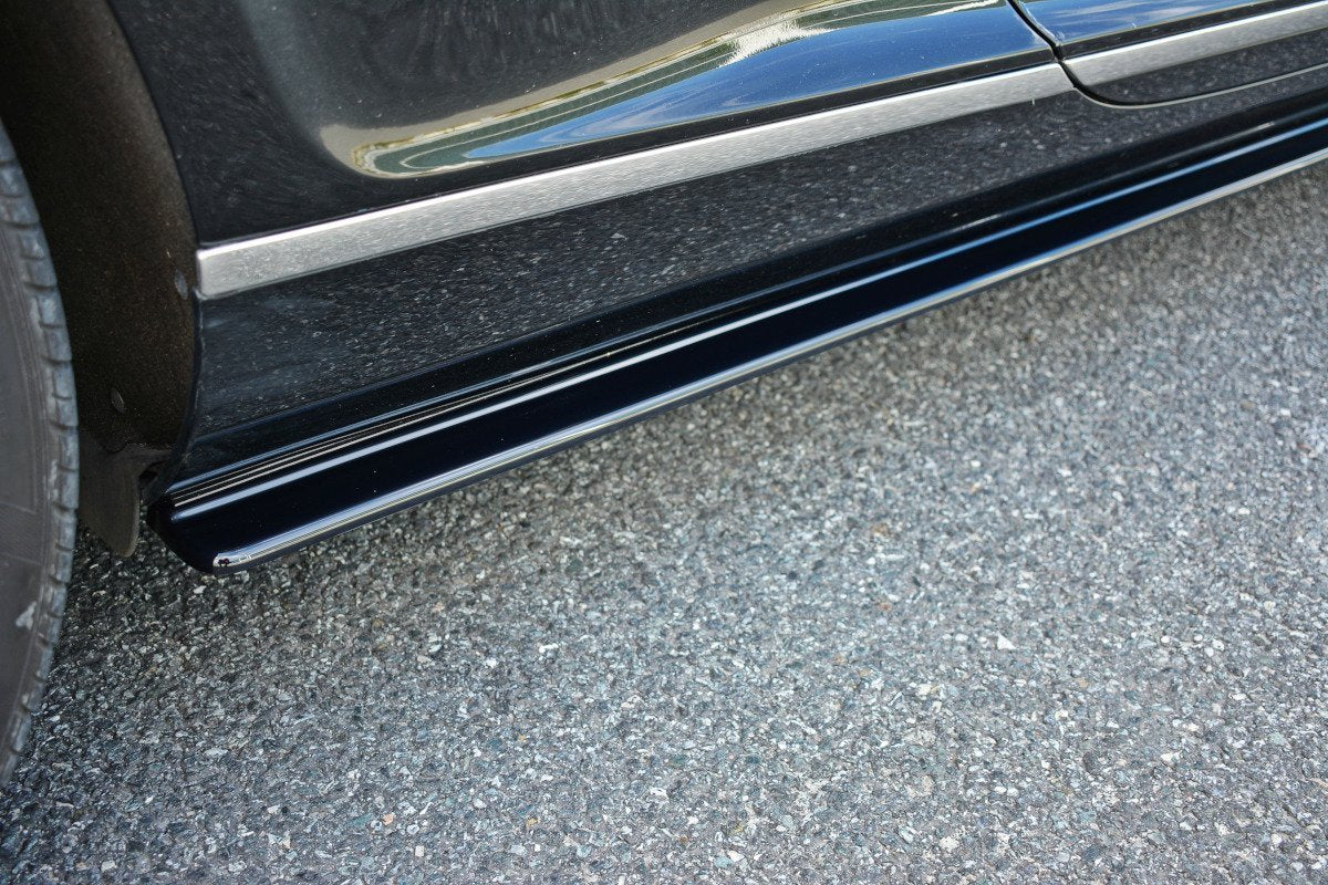 Seitenschweller Ansatz für BENTLEY CONTINENTAL GT schwarz Hochglanz