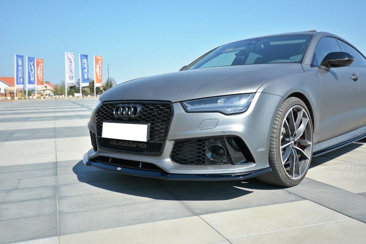 Front Ansatz V.2 für Audi RS7 C7 schwarz Hochglanz