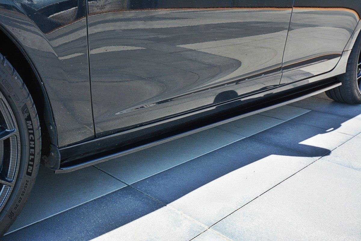 Seitenschweller Ansatz für Volvo V60 Polestar Facelift schwarz Hochglanz