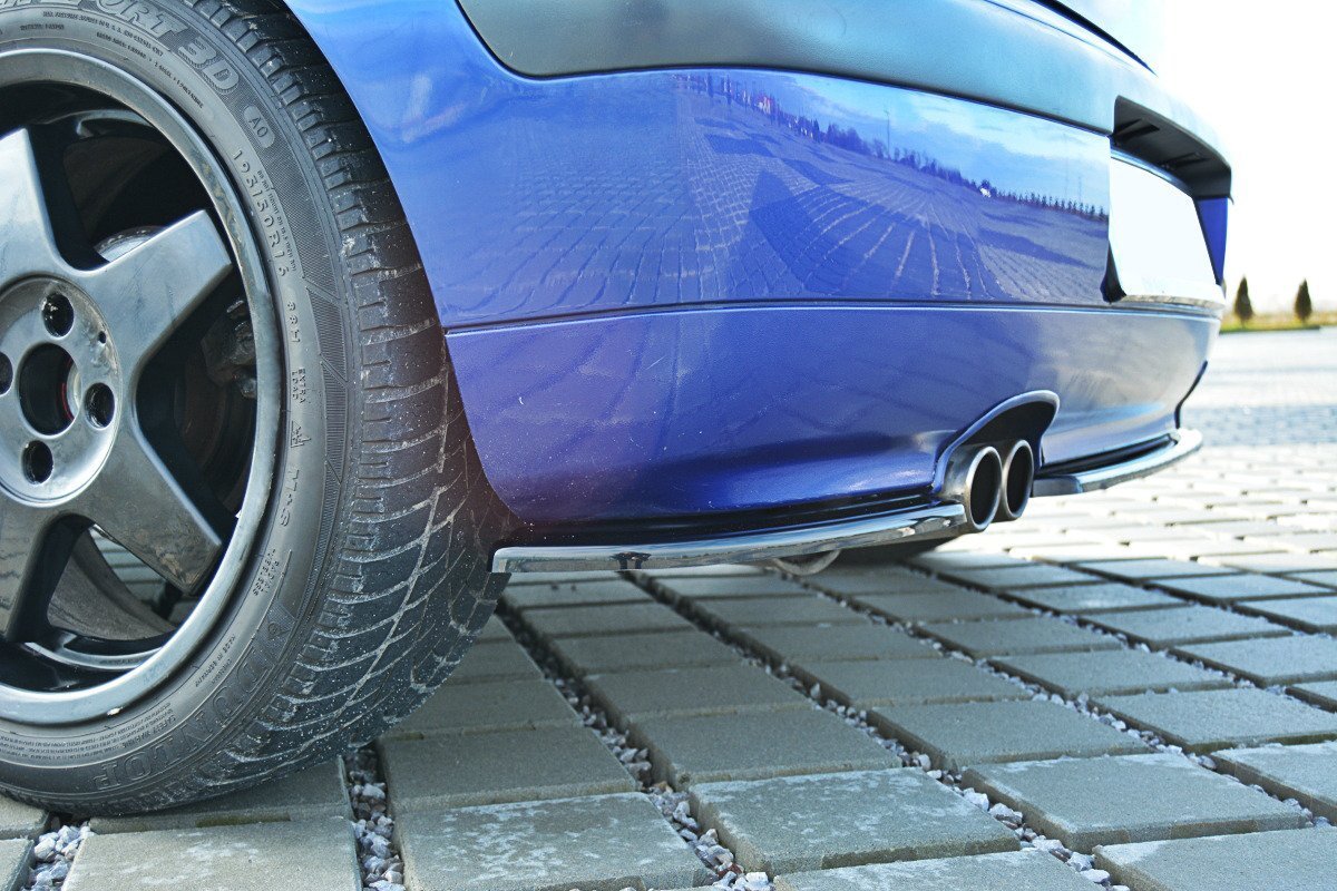 Heck Ansatz Flaps Diffusor für SEAT IBIZA MK2 FACELIFT CUPRA schwarz Hochglanz