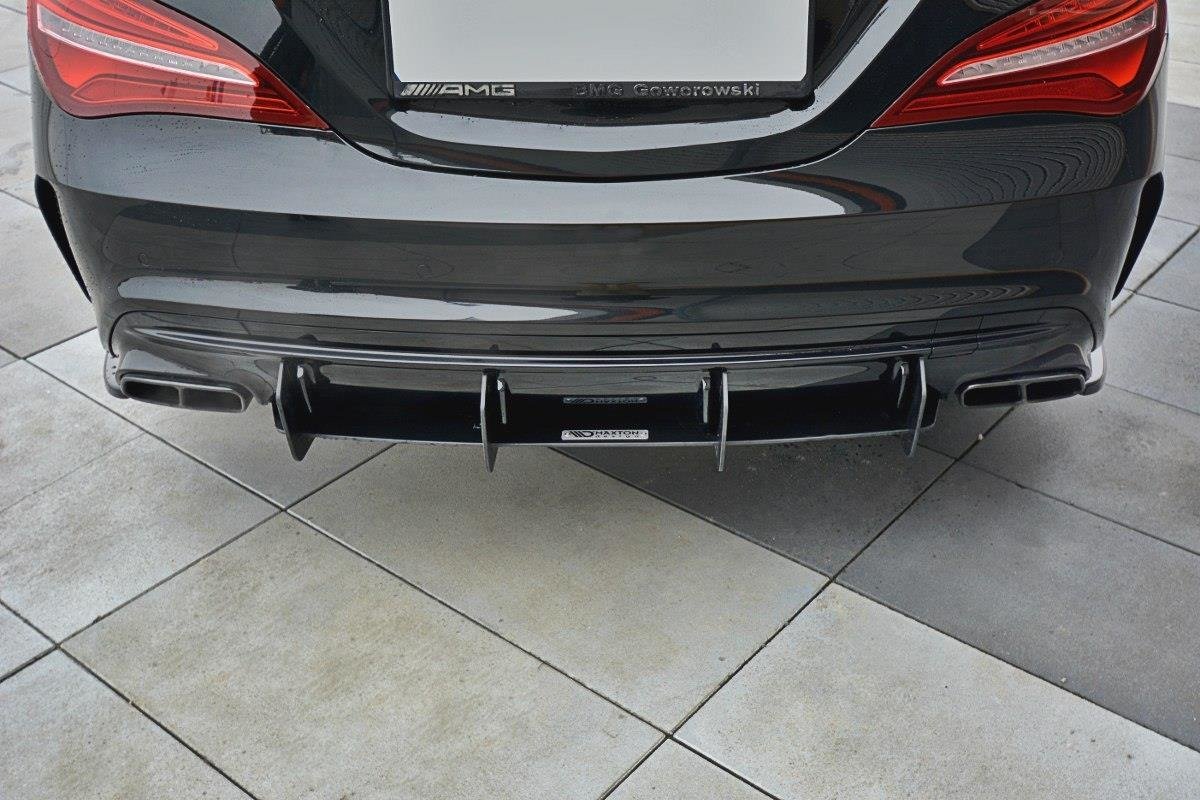 Diffusor Heck Ansatz für Heckschürze V.1 für Mercedes CLA A45 AMG C117 Facelift