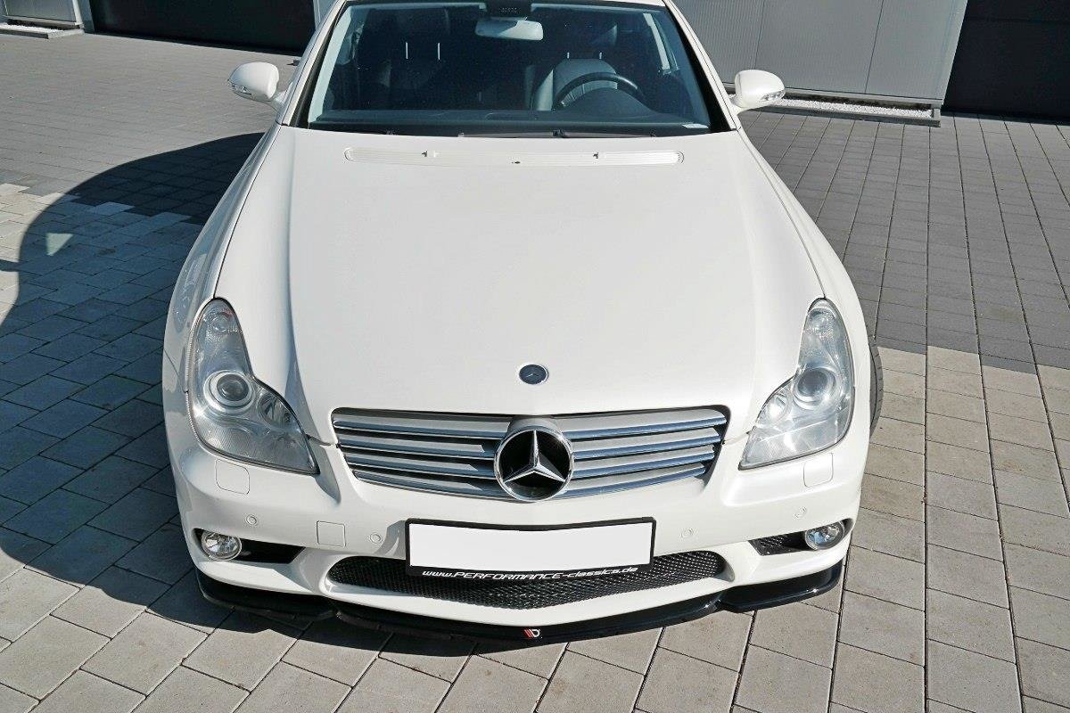Front Ansatz V.1 für Mercedes CLS C219 55AMG schwarz Hochglanz