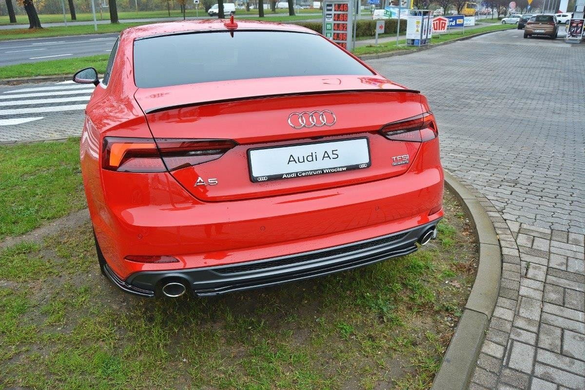 Heckansatz Audi A5 F5 S-Line schwarz Hochglanz