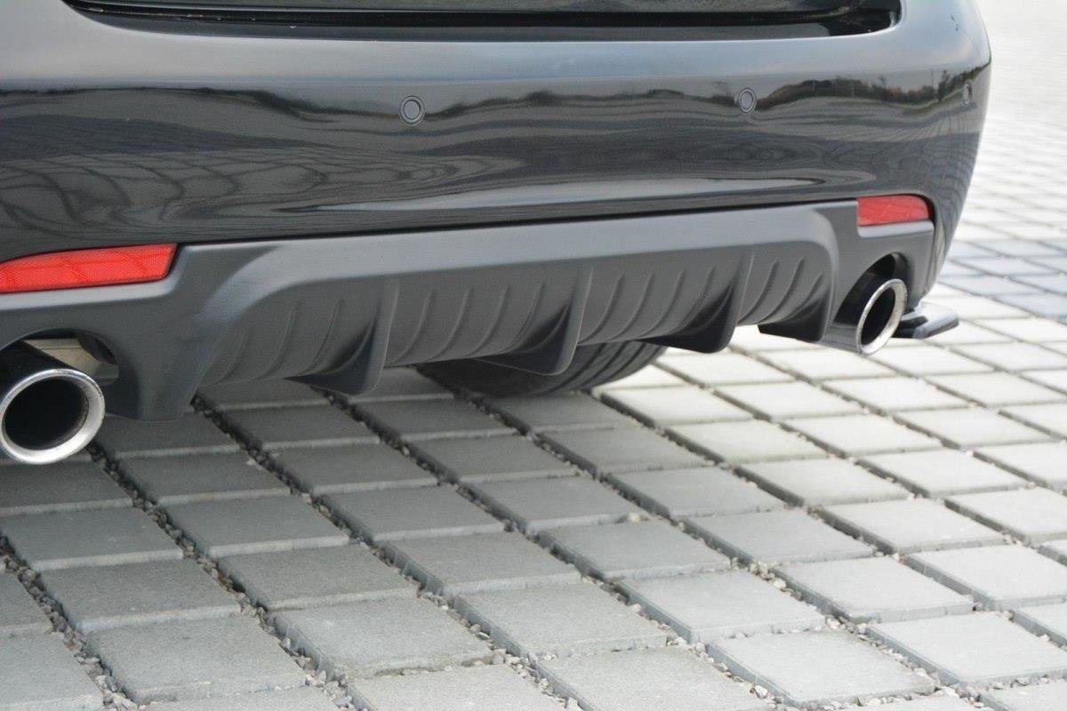 Diffusor Heck Ansatz für Saab 9-3 Aero Mk2 Facelift schwarz Hochglanz