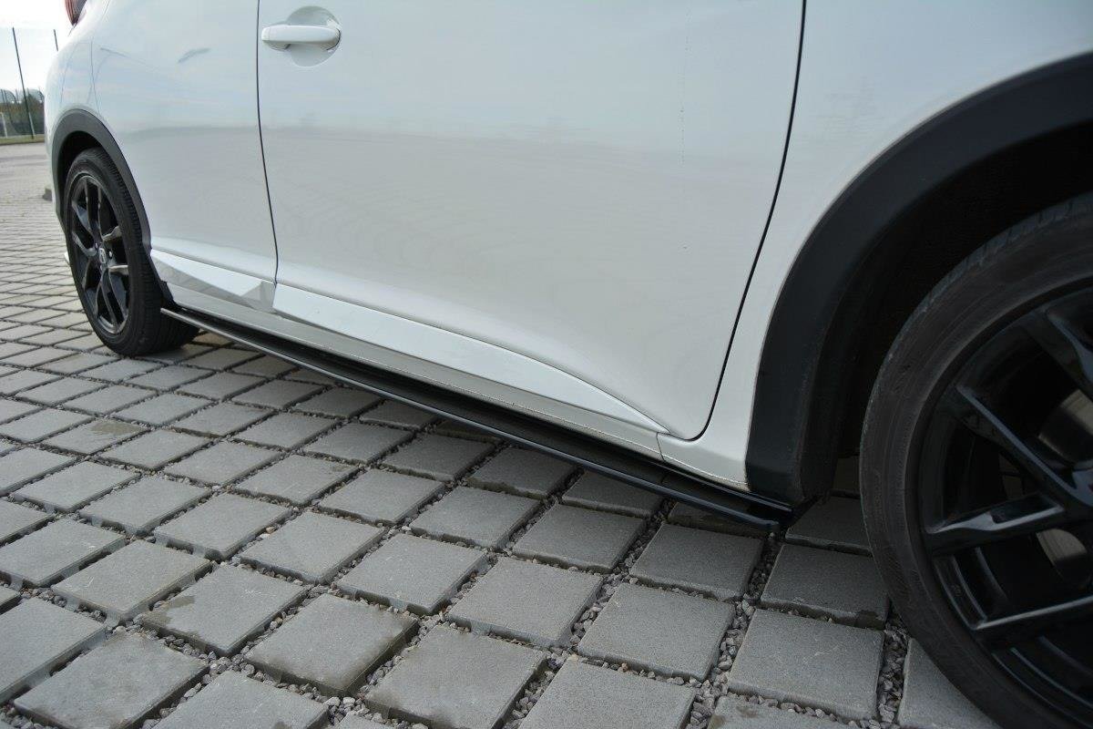 Seitenschweller Ansatz für Honda Civic Mk9 schwarz Hochglanz