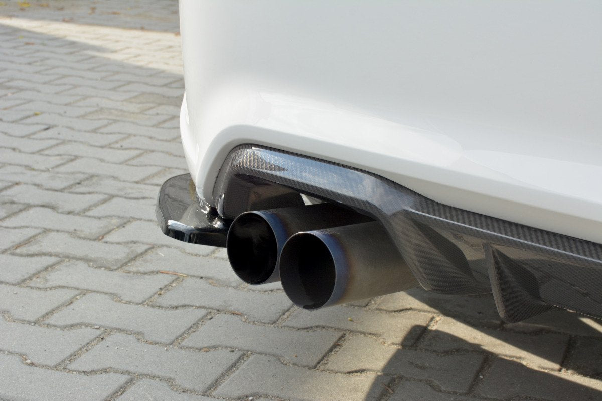 Heck Ansatz Flaps Diffusor für BMW M2 (F87) COUPÉ schwarz Hochglanz